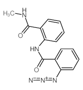 imino-[2-[[2-(methylcarbamoyl)phenyl]carbamoyl]phenyl]imino-azanium structure