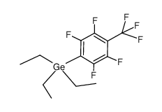 1-triethylgermyl-4-trifluoromethyltetrafluorobenzene Structure