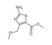 5-Thiazolecarboxylicacid,2-amino-4-(methoxymethyl)-,methylester(9CI)结构式