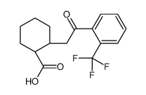 CIS-2-[2-OXO-2-(2-TRIFLUOROMETHYLPHENYL)ETHYL]CYCLOHEXANE-1-CARBOXYLIC ACID Structure