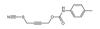 4-Methylcarbanilic acid 4-thiocyanato-2-butynyl ester structure