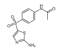 N-[4-(2-amino-thiazole-5-sulfonyl)-phenyl]-acetamide结构式