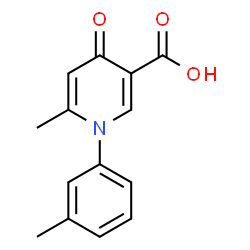 6-Methyl-1-(3-methylphenyl)-4-oxo-1,4-dihydro-3-pyridinecarboxylic acid结构式