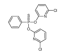 bis[(6-chloropyridin-2-yl)oxy]-phenyl-sulfanylidene-λ5-phosphane结构式