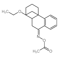 9(1H)-Phenanthrenone,4a-(2-ethoxyethyl)-2,3,4,4a,10,10a-hexahydro-, O-acetyloxime structure