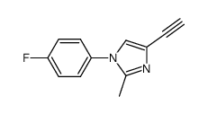 1H-Imidazole,4-ethynyl-1-(4-fluorophenyl)-2-methyl-(9CI)结构式