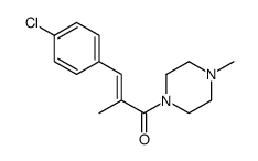 Piperazine, 1-(3-(4-chlorophenyl)-2-methyl-1-oxo-2-propenyl)-4-methyl- picture