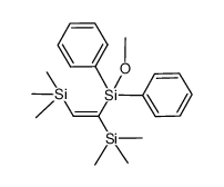 (Z)-(1-(methoxydiphenylsilyl)ethene-1,2-diyl)bis(trimethylsilane) Structure