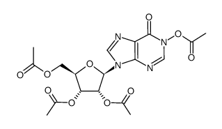 2',3',5'-tri-O-acetyl-1-N-acetyloxyinosine Structure