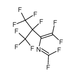 (1,1,3,4,4,4-hexafluoro-3-(trifluoromethyl)but-1-en-2-yl)carbonimidic difluoride Structure