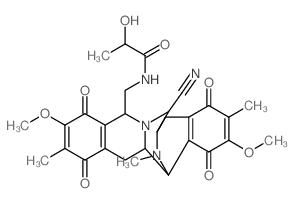 Propanamide,N-[(7-cyano-1,5,6,7,9,10,13,14,14a,15-decahydro-2,11-dimethoxy-3,12,16-trimethyl-1,4,10,13-tetraoxo-6,15-imino-4H-isoquino[3,2-b][3]benzazocin-9-yl)methyl]-2-hydroxy-(9CI) structure