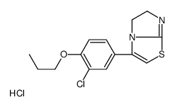 3-(3-chloro-4-propoxyphenyl)-5,6-dihydroimidazo[2,1-b][1,3]thiazole,hydrochloride结构式