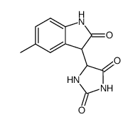 5-(5-methyl-2-oxo-indolin-3-yl)-imidazolidine-2,4-dione结构式