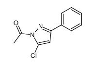 1-acetyl-5-chloro-3-phenyl-1H-pyrazole结构式