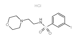 3-IODO-N-(2-MORPHOLIN-4-YL-ETHYL)-BENZENESULFONAMIDE HYDROCHLORIDE Structure