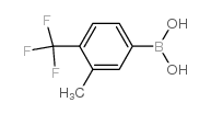 [3-methyl-4-(trifluoromethyl)phenyl]boronic acid structure