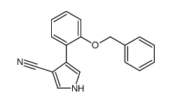 4-(2-phenylmethoxyphenyl)-1H-pyrrole-3-carbonitrile Structure