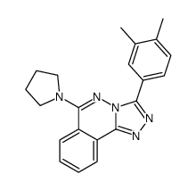 3-(3,4-dimethylphenyl)-6-pyrrolidin-1-yl-[1,2,4]triazolo[3,4-a]phthalazine Structure