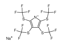 2,3,4,5-Tetrakis(trifluormethylthio)-1-pyrrolylnatrium Structure