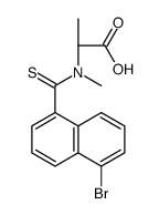 (2R)-2-[(5-bromonaphthalene-1-carbothioyl)-methylamino]propanoic acid Structure