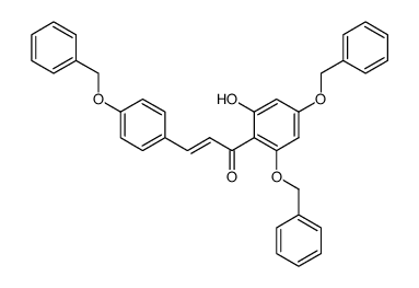 E-3-(4-BENZYLOXY)-1-(2.4-BISBENZYLOXY-6-HYDROXY)PHENYL)PROPENONE Structure