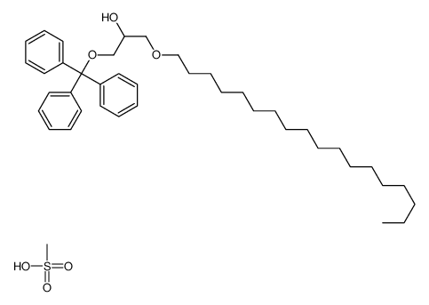 methanesulfonic acid,1-octadecoxy-3-trityloxypropan-2-ol结构式