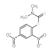 2,4-DINITROPHENYL-DIMETHYLDITHIO-CARBAMATE结构式