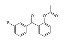 2-ACETOXY-3'-FLUOROBENZOPHENONE结构式