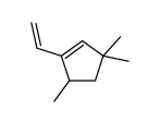 1-ethenyl-3,3,5-trimethylcyclopentene结构式