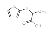 2-(Thiophen-2-ylthio)propanoic acid Structure