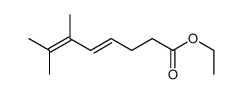 ethyl 6,7-dimethylocta-4,6-dienoate结构式