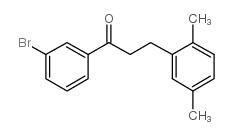 3'-BROMO-3-(2,5-DIMETHYLPHENYL)PROPIOPHENONE结构式