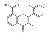 3-methyl-2-(2-methylphenyl)-4-oxochromene-8-carboxylic acid Structure