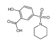 2-hydroxy-5-(piperidine-1-sulfonyl)-benzoic acid structure