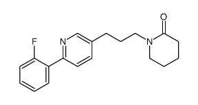 1-[3-[6-(2-fluorophenyl)pyridin-3-yl]propyl]piperidin-2-one Structure