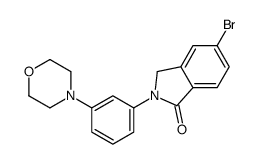 5-bromo-2-(3-morpholin-4-ylphenyl)-3H-isoindol-1-one Structure