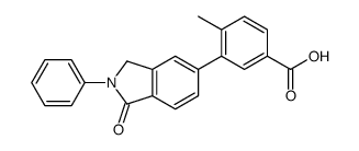 4-methyl-3-(1-oxo-2-phenyl-3H-isoindol-5-yl)benzoic acid Structure