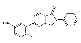 5-(5-amino-2-methylphenyl)-2-phenyl-3H-isoindol-1-one结构式