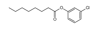 octanoic acid-(3-chloro-phenyl ester)结构式