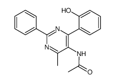 5-acetamido-6-(2-hydroxyphenyl)-4-methyl-2-phenylpyrimidine Structure