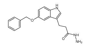 3-(5-benzyloxy-indol-3-yl)-propionic acid hydrazide Structure