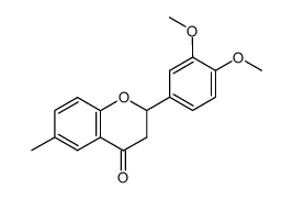 6-methyl-3',4'-dimethoxyflavanone Structure