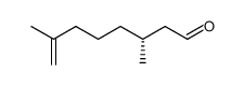 [R,(+)]-3,7-Dimethyl-7-octenal Structure