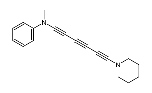 N-methyl-N-(6-piperidin-1-ylhexa-1,3,5-triynyl)aniline Structure