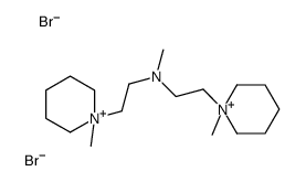 N-methyl-2-(1-methylpiperidin-1-ium-1-yl)-N-[2-(1-methylpiperidin-1-ium-1-yl)ethyl]ethanamine,dibromide Structure