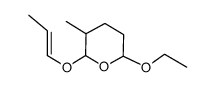 2H-Pyran,6-ethoxytetrahydro-3-methyl-2-(1-propenyloxy)-(9CI)结构式