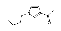 1-(1-butyl-2-methylpyrrol-3-yl)ethanone Structure