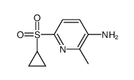 6-cyclopropylsulfonyl-2-methylpyridin-3-amine Structure