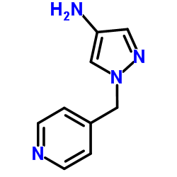 1-(pyridin-4-ylmethyl)-1H-pyrazol-4-amine structure