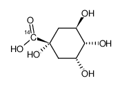 QUINIC ACID,(3R,5R)-1,3,4,5-TETRAHYDROXY-CYCLOHEXANECARBOXYLIC ACID结构式